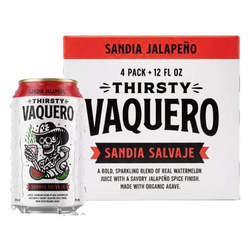 Vaquero Sparkling Water • Sandia Salvaje 12oz Cans