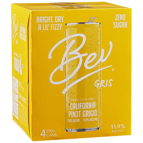 Bev Pinot Grigio / Pinot Gris Cans 4pk