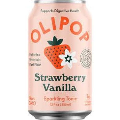 Olipop Sparkling Tonic • Strawberry Vanilla
