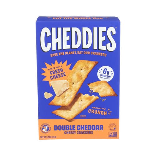 Cheddies Cheesy Crackers • White Cheddar