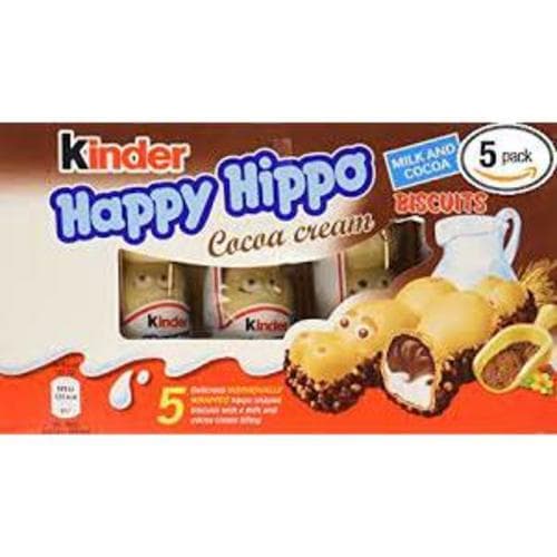 Kinder Happy Hippo Cocoa Biscuits - 5 Pc