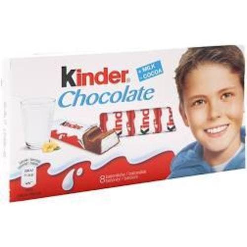 Kinder Bars Chocolate Small 8pc - Milk