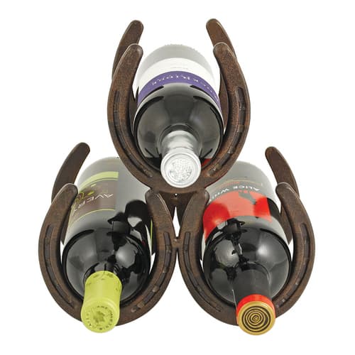 True Wine Rack • Horseshoe 3 Bottle By Foster & Rye