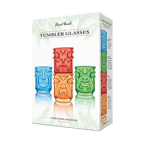 Final Touch • Tiki Head Tumbler 12 oz 4 Colors