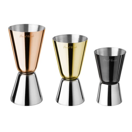 Final Touch • Jigger Set Mixed Metal .5 To 1.75 oz