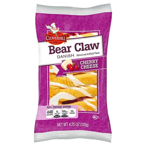 Cloverhill Breakfast Pastry • Cherry Cheese Bear Claw