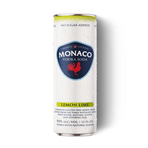Monaco Cocktails • Vodka Lemon Lime 4pk-12oz