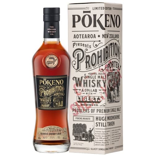 Pokeno New Zealand Whisky • Prohibition Oloroso Sherry Cask