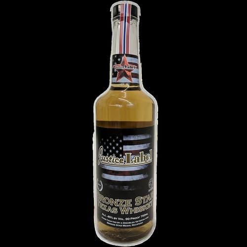 Justice Label Bronze Star Whiskey
