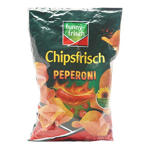 Funny Frisch Potato Chips • Pepperoni