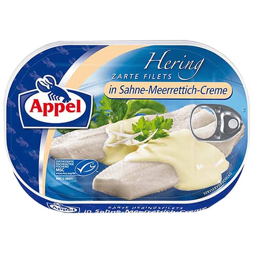 Appel Hering Filets In Sahne-meerrettich