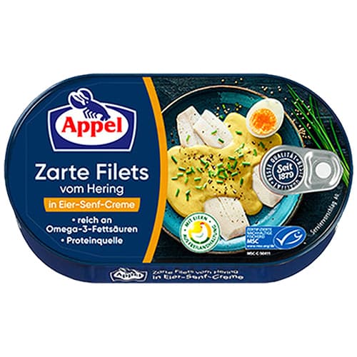 Appel Hering Filets In Eier-senf-creme