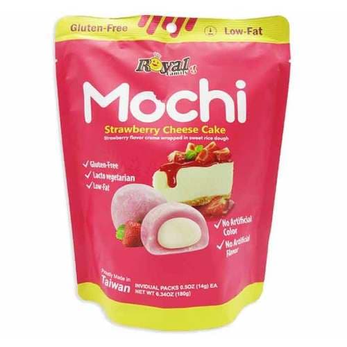 Royal Family Mochi • Strawberry Cheesecake