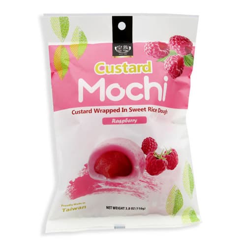 Royal Family Custard Mochi • Raspberry