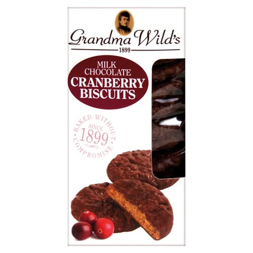 Grandma Wilds Milk Chocolate Cranberry Biscuits