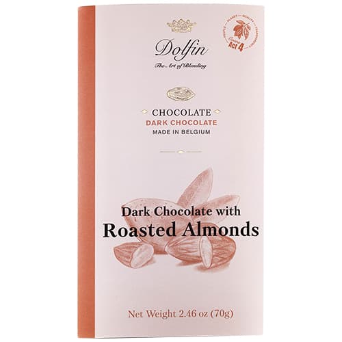 Dolfin Chocolate Bar • Dark with  Almonds