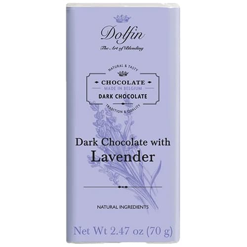 Dolfin Chocolate Bar • Dark with  Lavender
