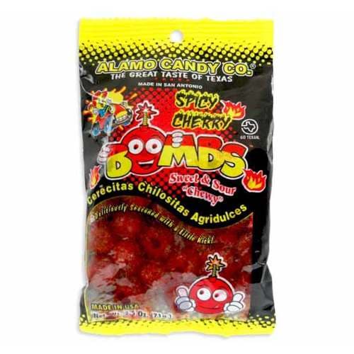 Alamo Candy Peg Bag Tiritas Picositas Sour Strawberry Straws