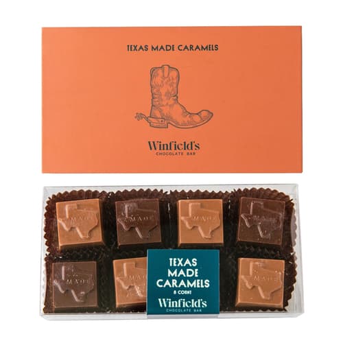 Winfield's Texas-made Caramels 8 Pc Assorted Box