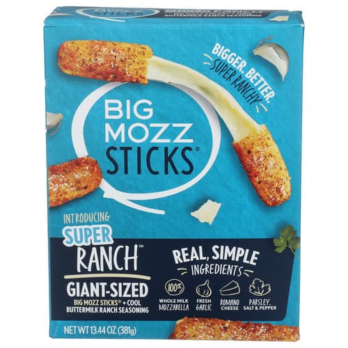Big Mozz Super Ranch Mozz Sticks Frozen