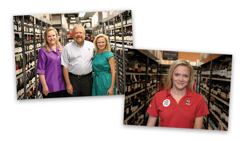 Lisa Rydman with her mother and father