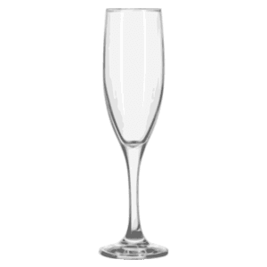 A tall narrow glass with a long stem