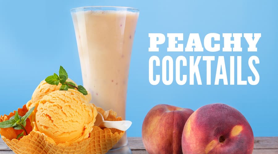 Featured image for Celebrate Peach Ice Cream Day With Peachy Cocktail Recipes
