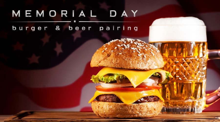Featured image for Memorial Day Beer Pairings for Grilled Burgers