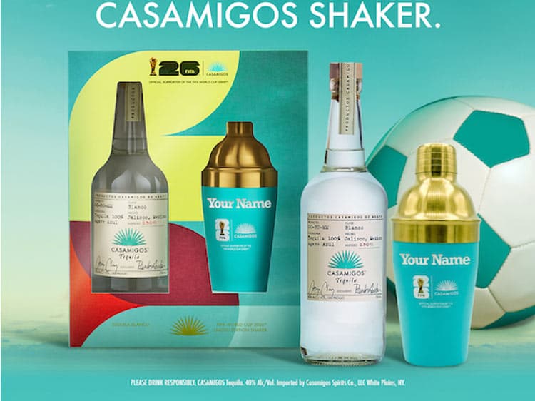 Casamigos Fifa World Cup Shaker Engraving