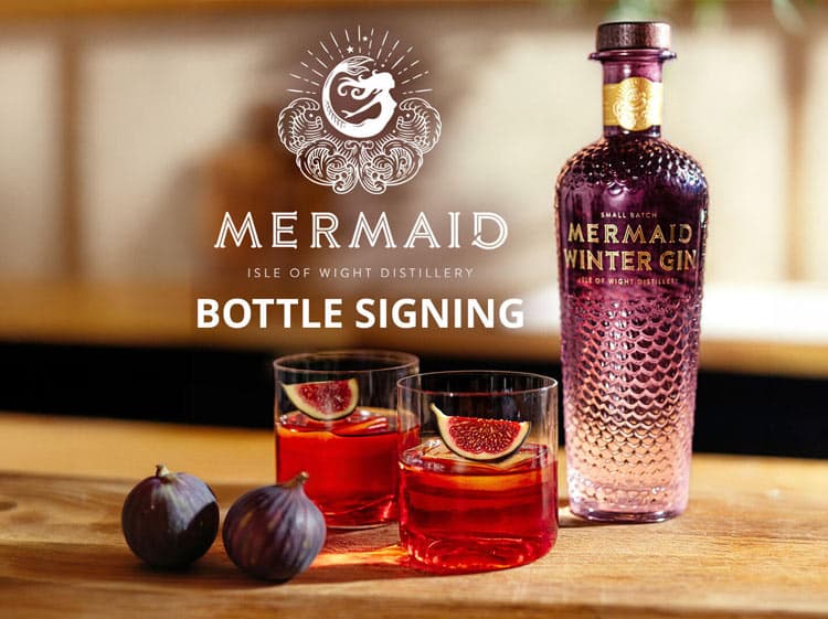 Mermaid Gin Bottle Signing