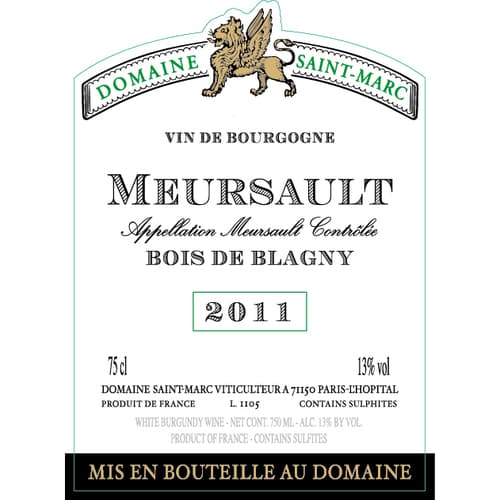 Dom St. Marc Bois De Blagny Meursault