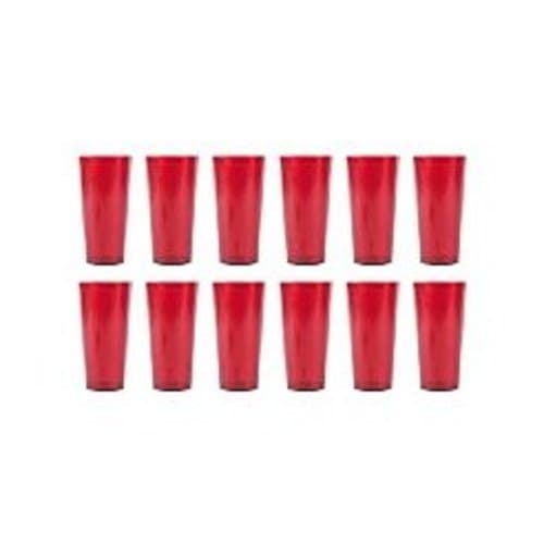 Pebbled Tumbler 16oz Red