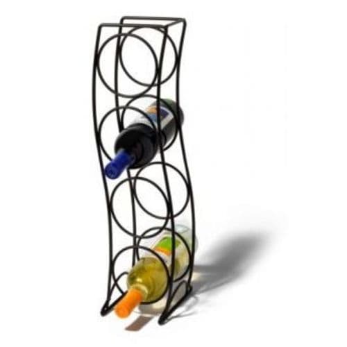 Spectrum Wine Rack • Curve 4 Bottle Black