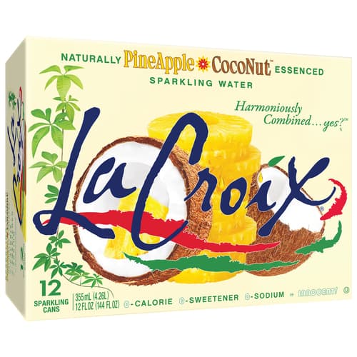 Pineapple Coconut Sparkling Water 12oz