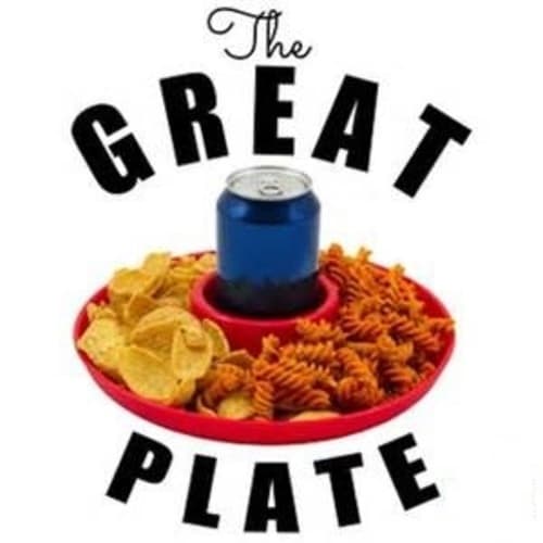 Great Plate • Red Food / Drink Plastic Plate