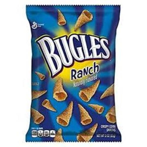 Bugles Ranch Crispy Corn Snacks
