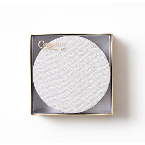 Caspari • Coaster Set Cream Canvas Round