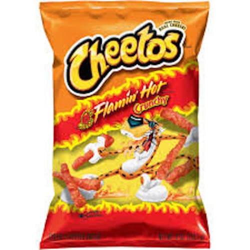 Cheetoes Crunchy Cheese Flamin Hot Flavored Snacks