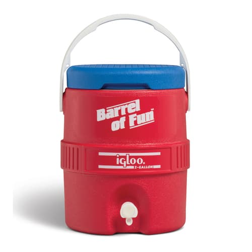 Igloo Cooler • Barrel Of Fun Jug Red with Spigot