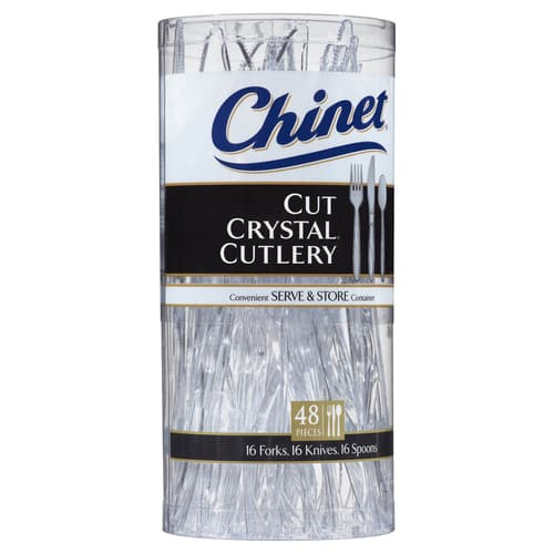 Chinet Cut Crystal Cutlery • 48 Count