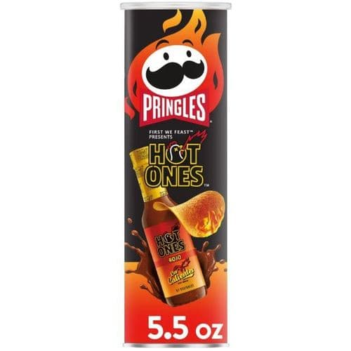 Pringles Hot Ones Los Calintes Rojo Crisps Chips