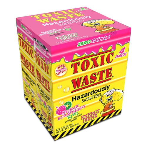 Toxic Waste Energy Drink • Sociable Sour Apple 4pk