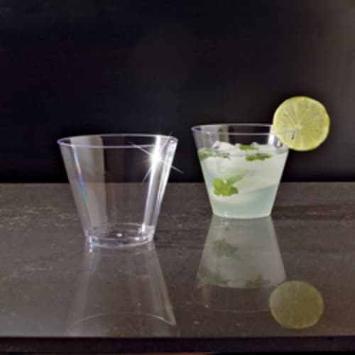 Cups Plastic Hard Clear Short / Squat 25 / 20ct