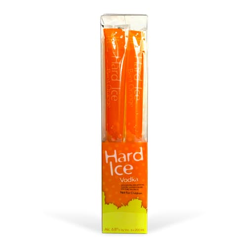 Hard Ice Vodka Freezies • Bent Orange 6pk-200ml
