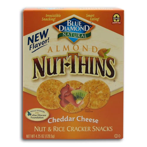 Blue Diamond Nut Thin Crackers • Cheddar Cheese