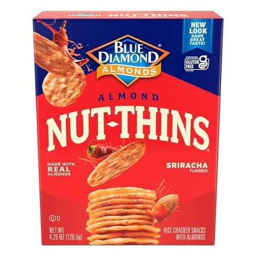 Blue Diamond Nut Thin Crackers • Sriracha