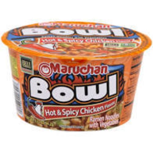 Maruchan Bowl Ramen Noodles • Chicken Hot & Spicy