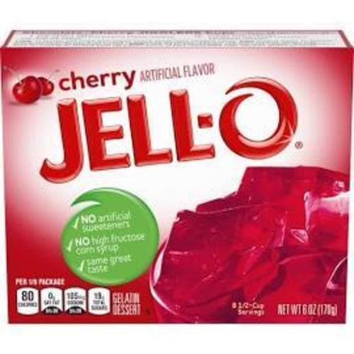 Jell-o Cherry Gelatin Dessert