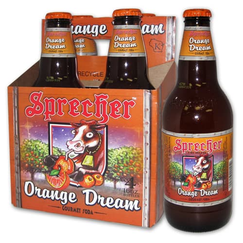 Sprecher Soda • Orange Dream 4 Pk