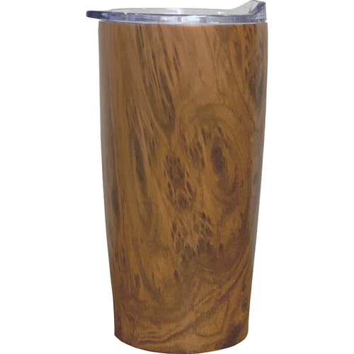 Us Poly Tumbler • Wood Grain Insulated Ss W.lid